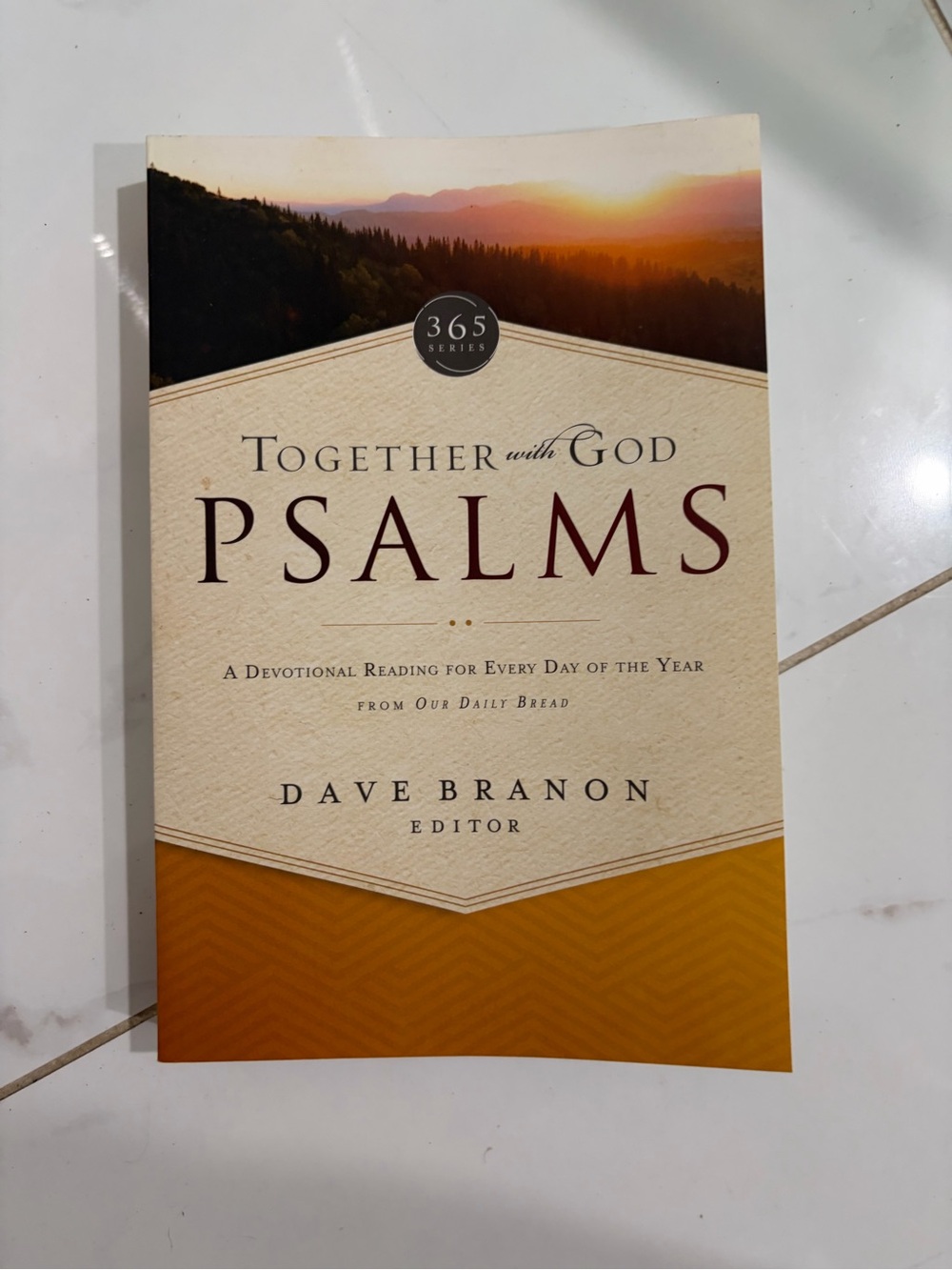 Together with God: Psalms Devotional - Beige & Mustard Cover